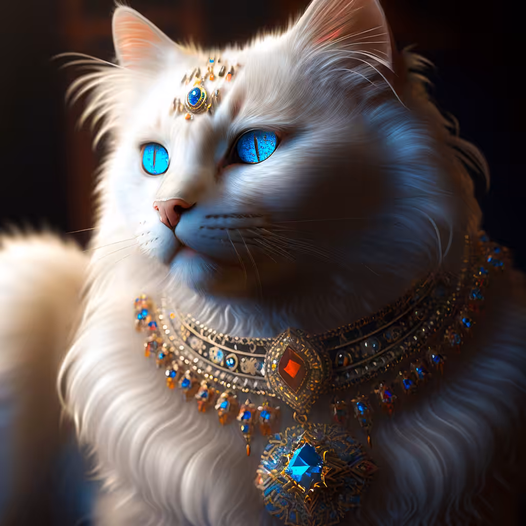 Majestic #10: White cat