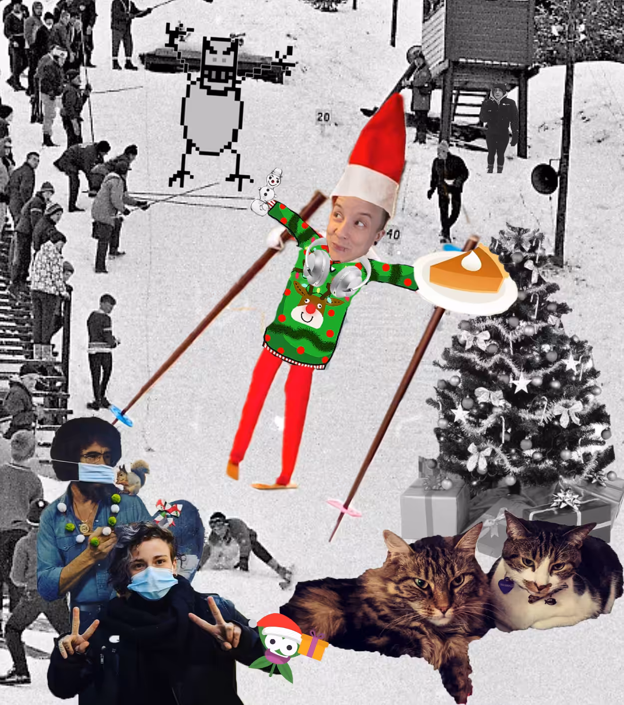 dicey christmas card