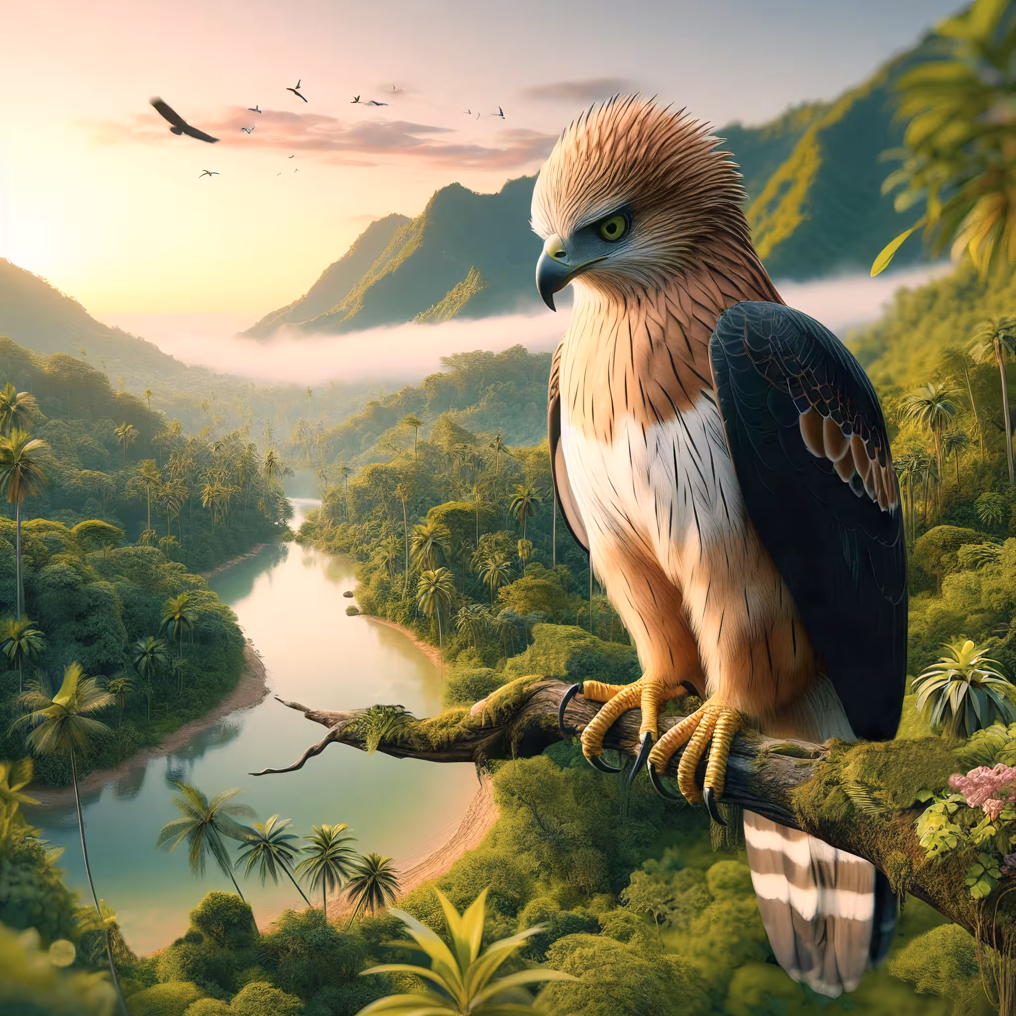 The Javan hawk-eagle Bird