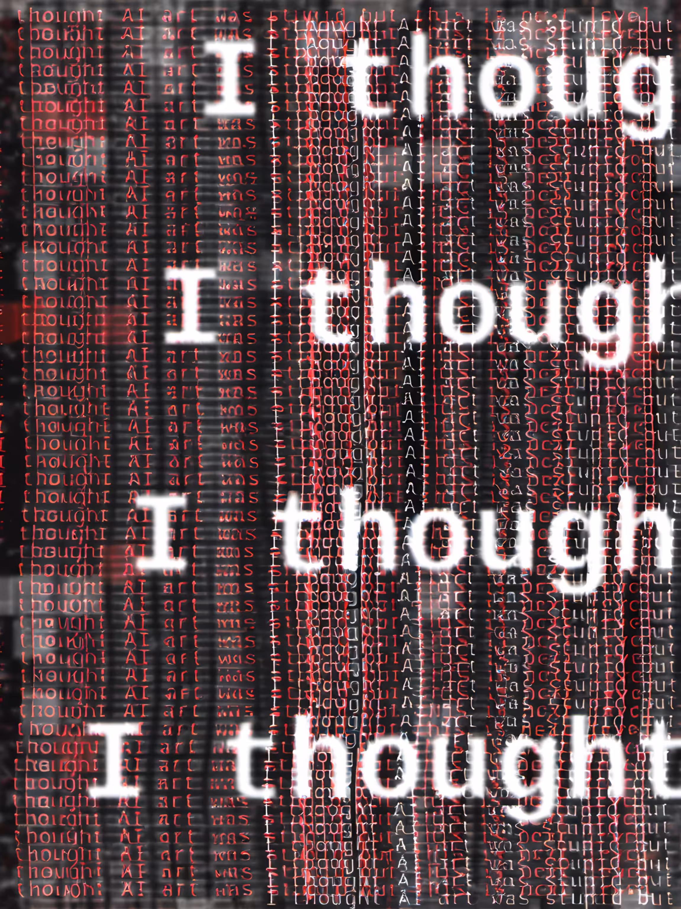 Is it AI art if a human designed it? #17