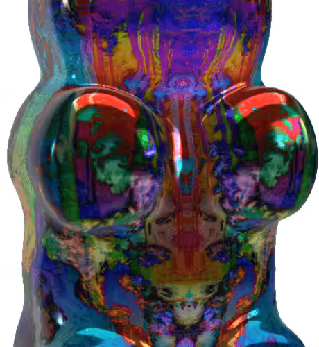 Blended Trip Gummy Bear #015 (Rorschach #034 + Rainbow #039)