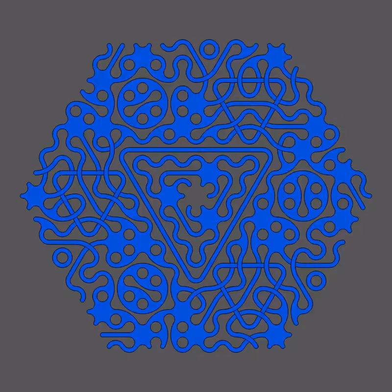 Threefold Symmetry - Dark Variations #389