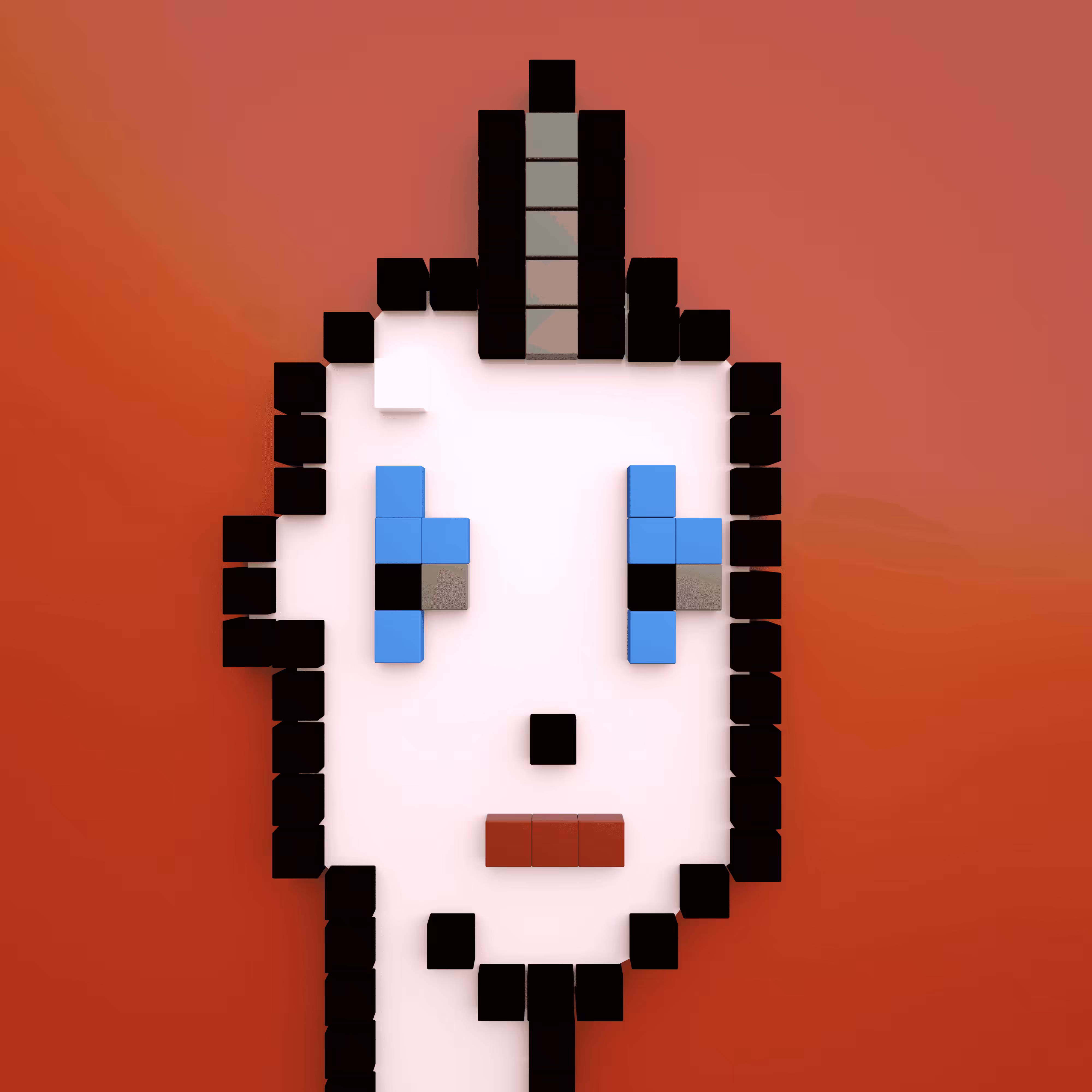3D Pixel Crypto Punk#366 [4K]