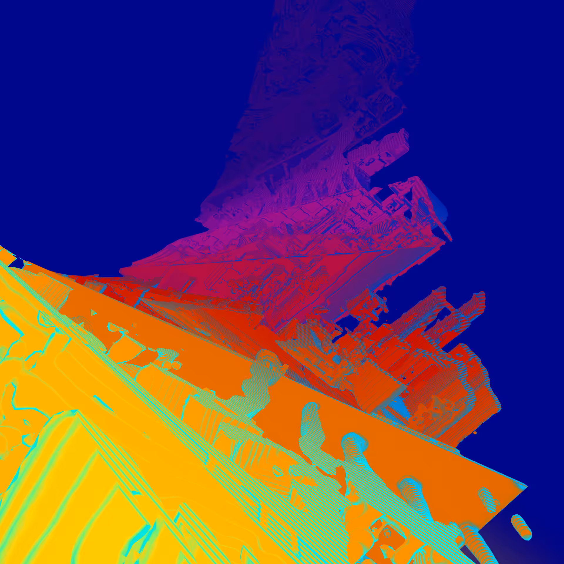 Endlessskyscraper. Flickering gradient. F690