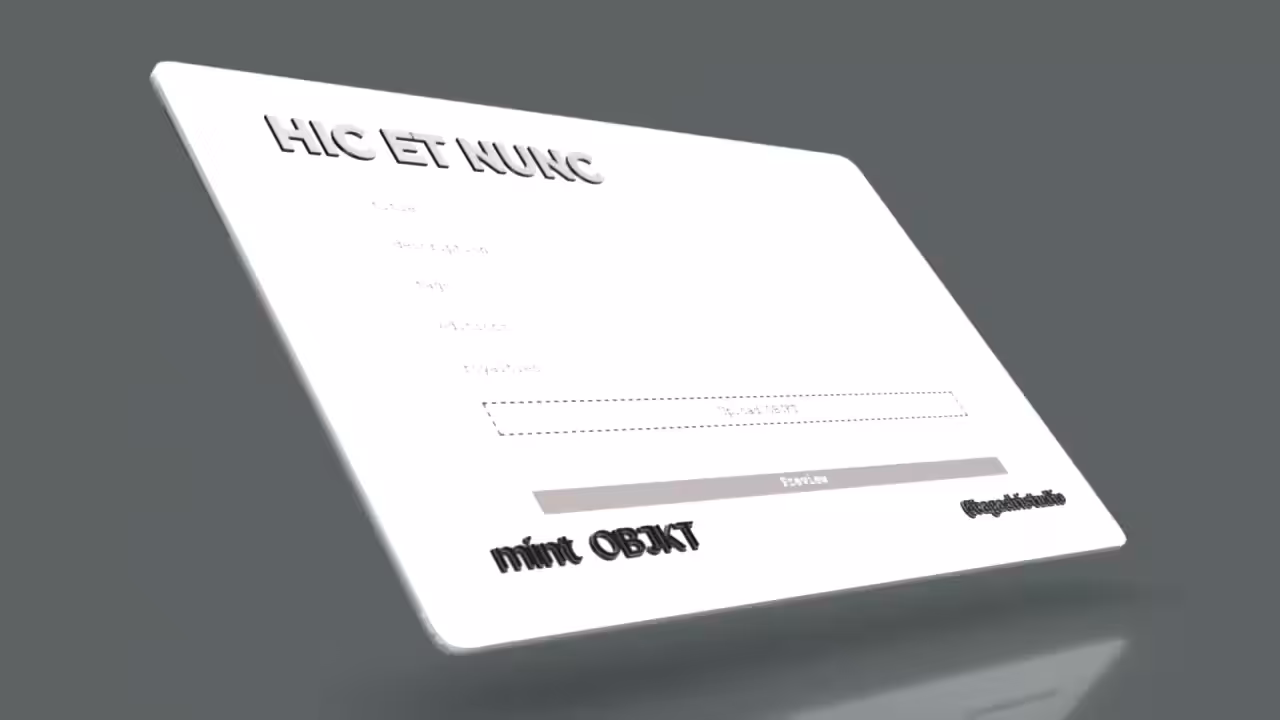 Untitled OBJKT - Light Card