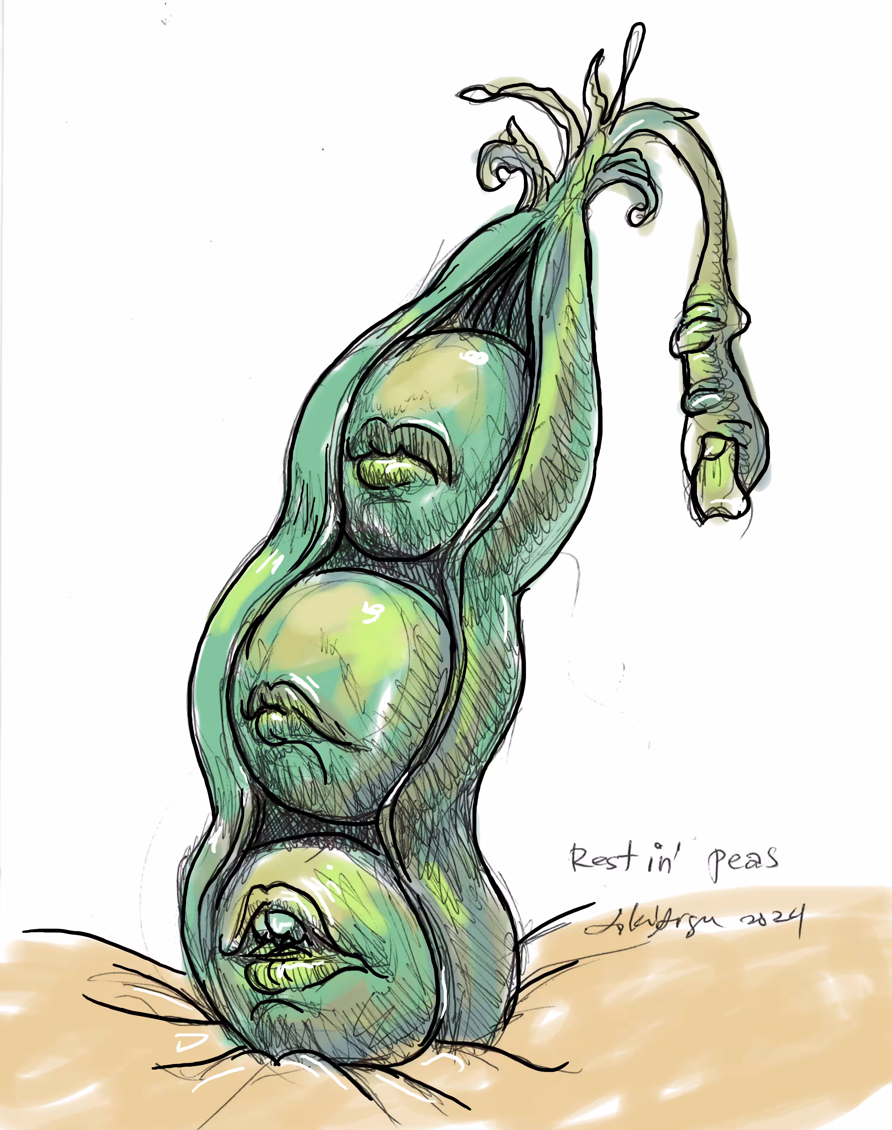 restin' peas