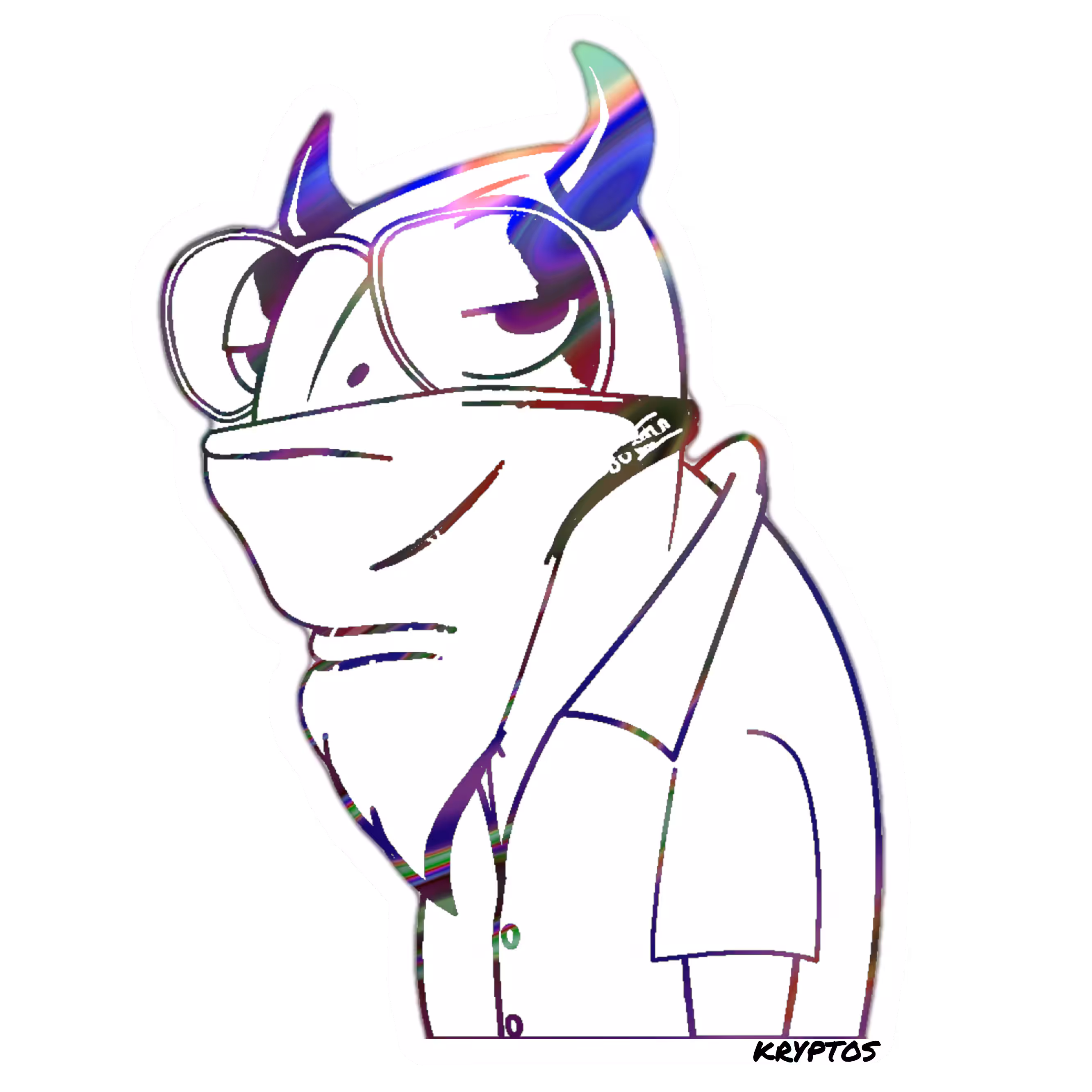 Cyber Gecko Gang TezSticker #1096