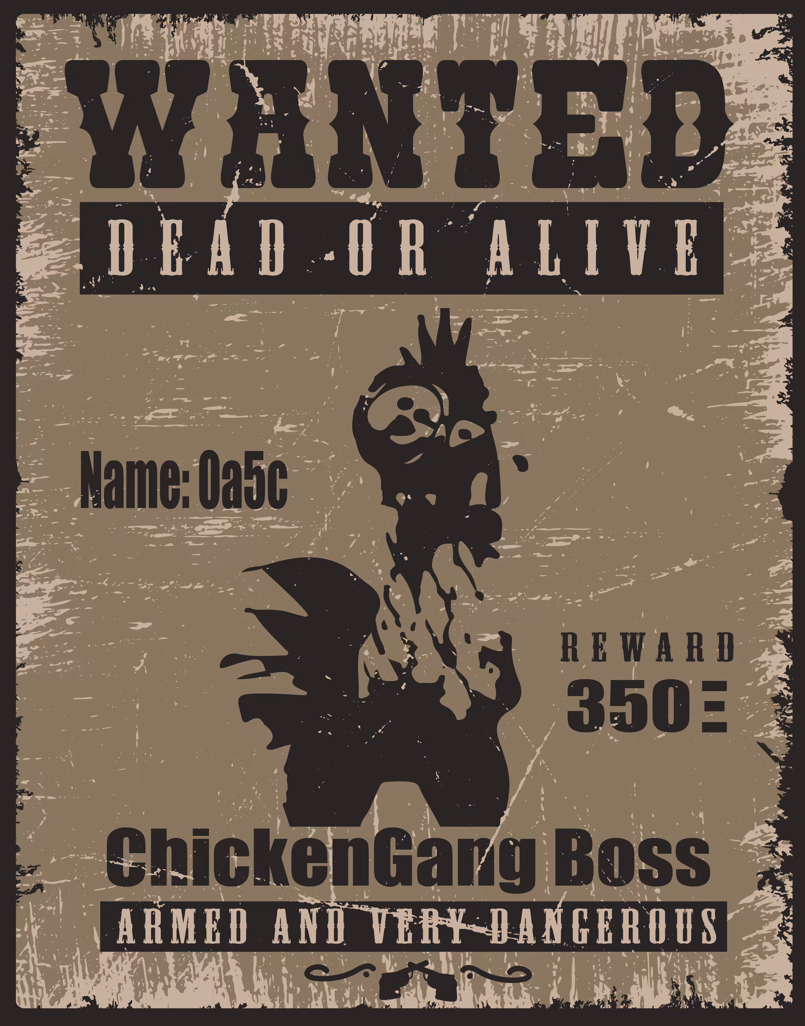 Chicken Gang Boss 0a5c - Wanted Dead or Alive