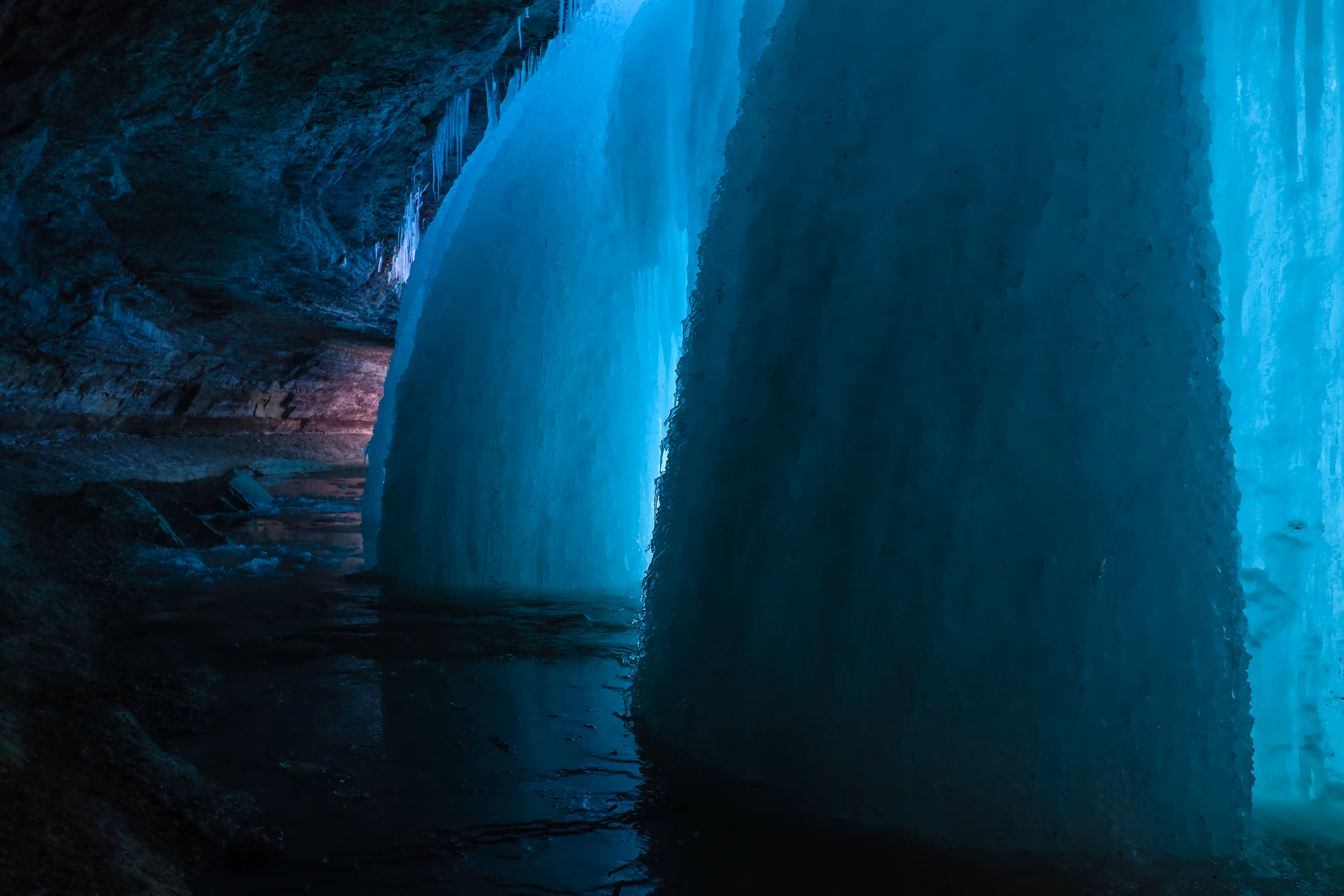 Behind a Waterfall: Winter Edition