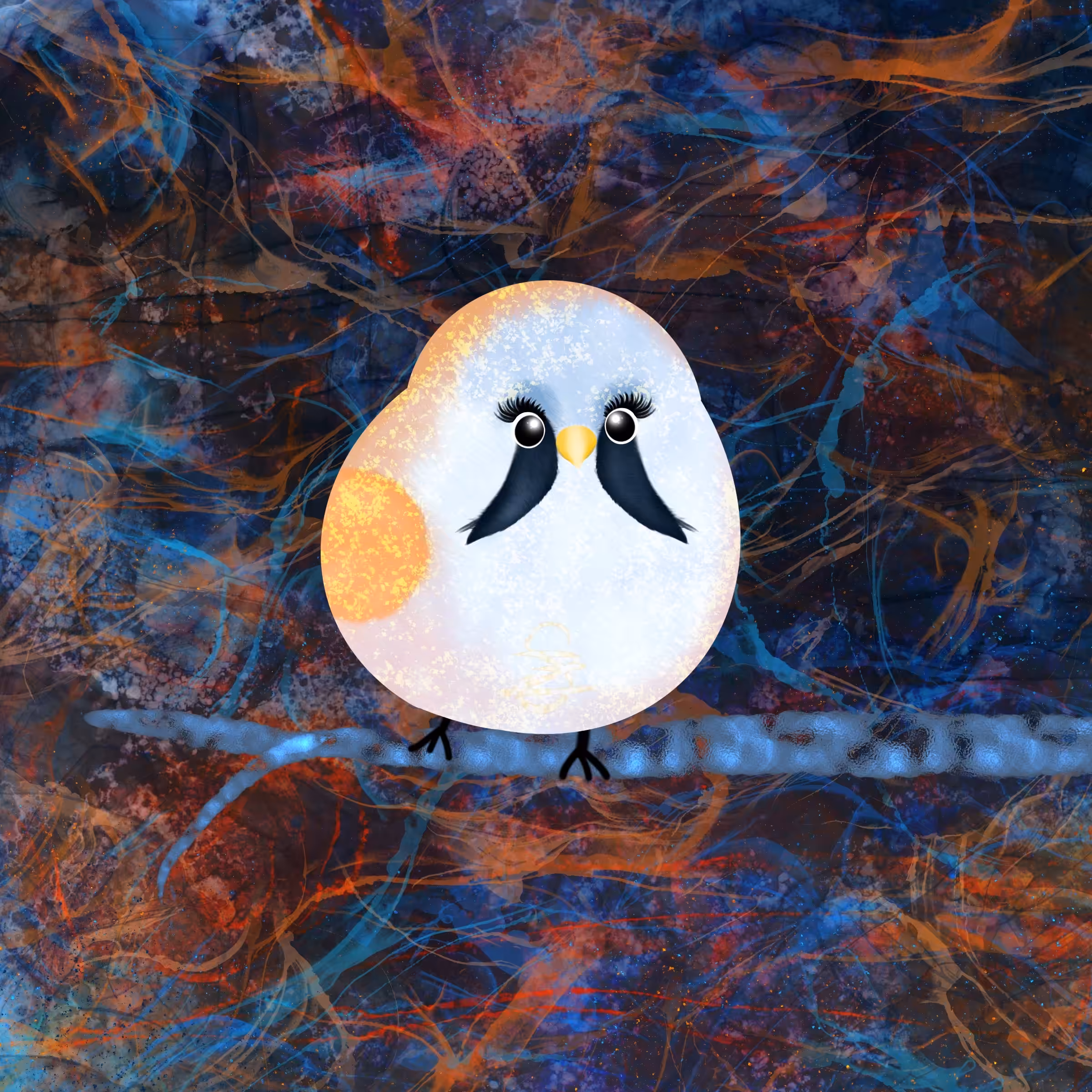 Bearded reedling Bird