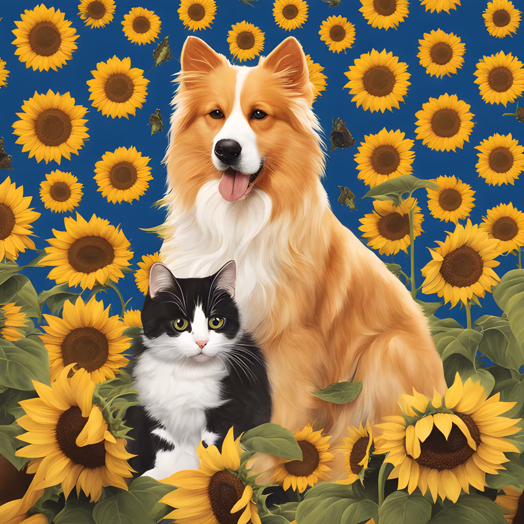  Title: "Sunflower Harmony"