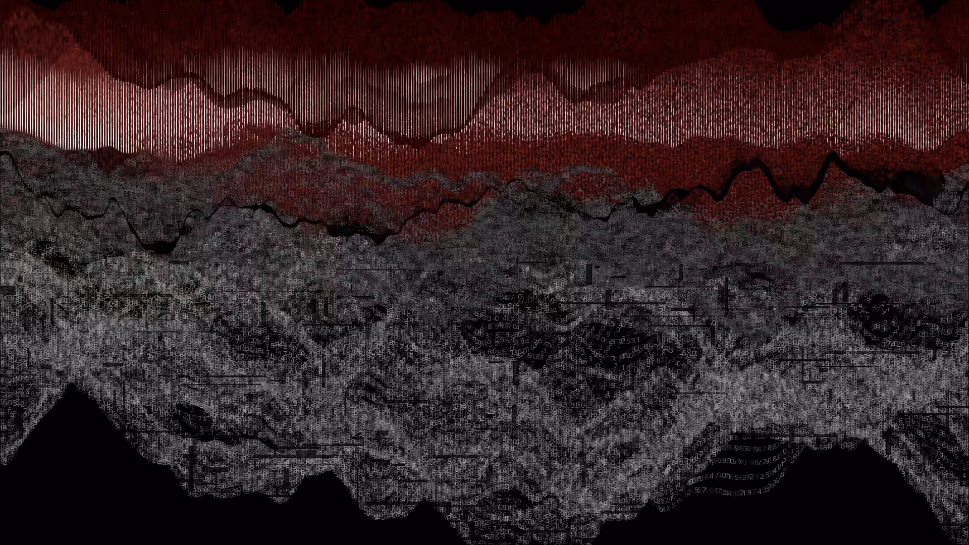 Pixel rain in a data landsacape #23