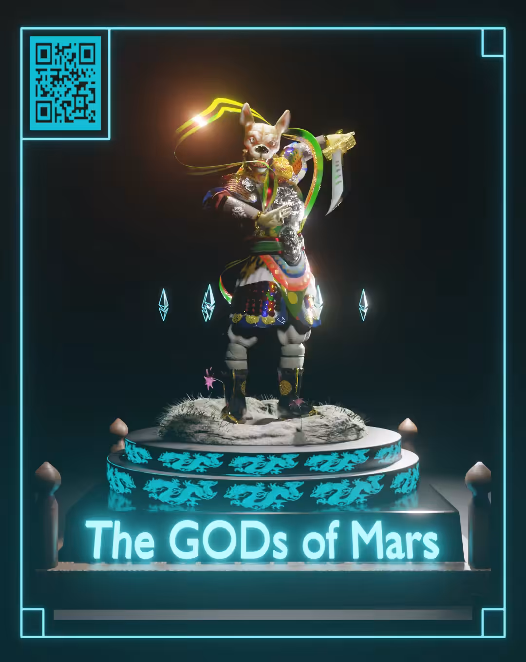 the four heavenly shiba guardians of Mars