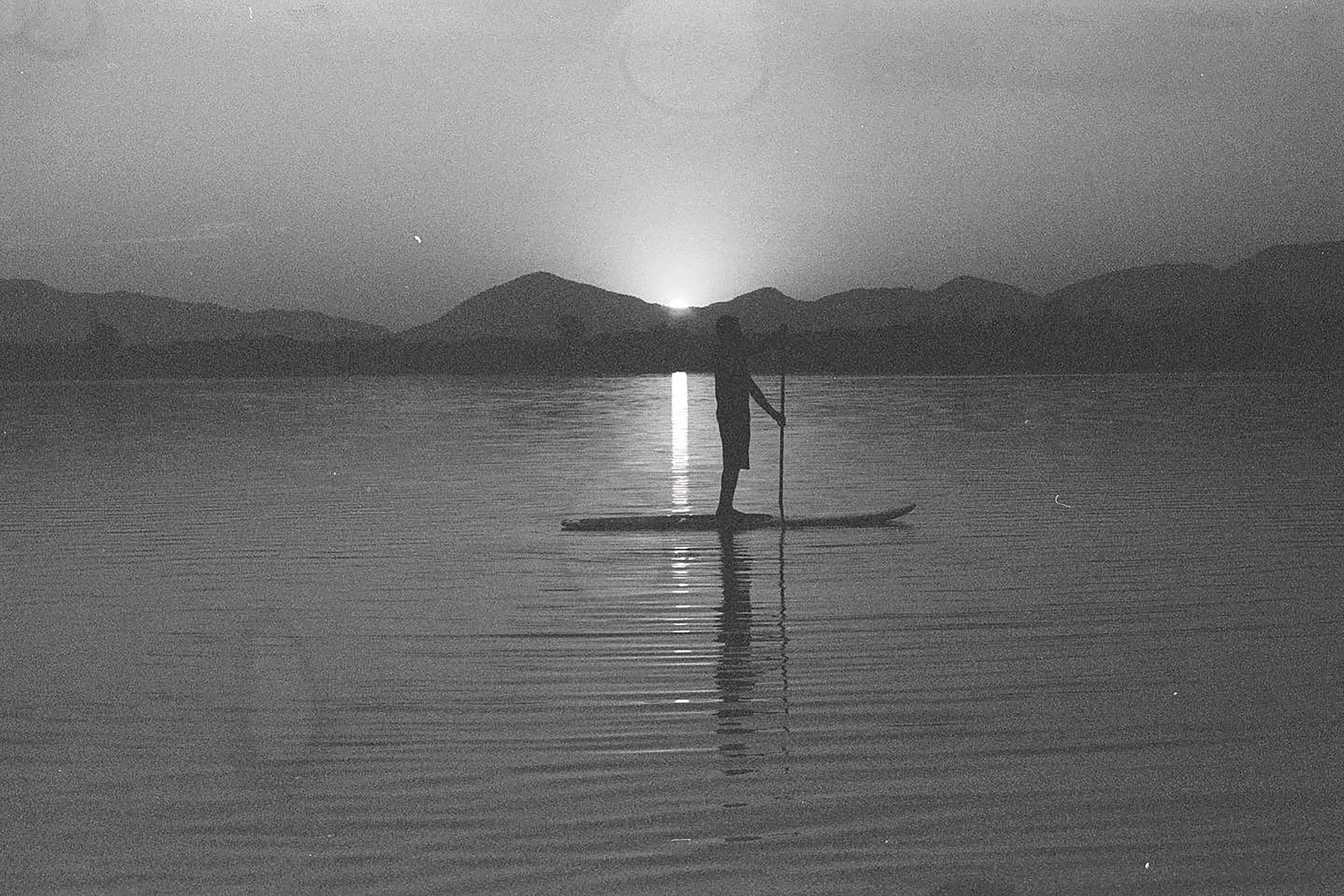 lonely paddler