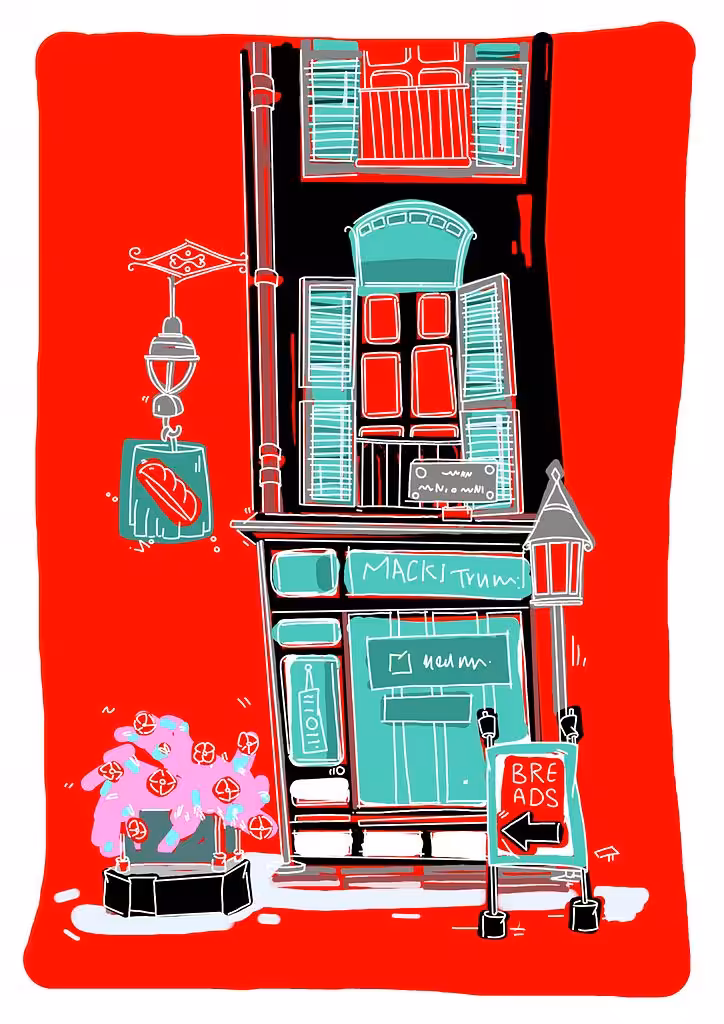 A cozy bakery