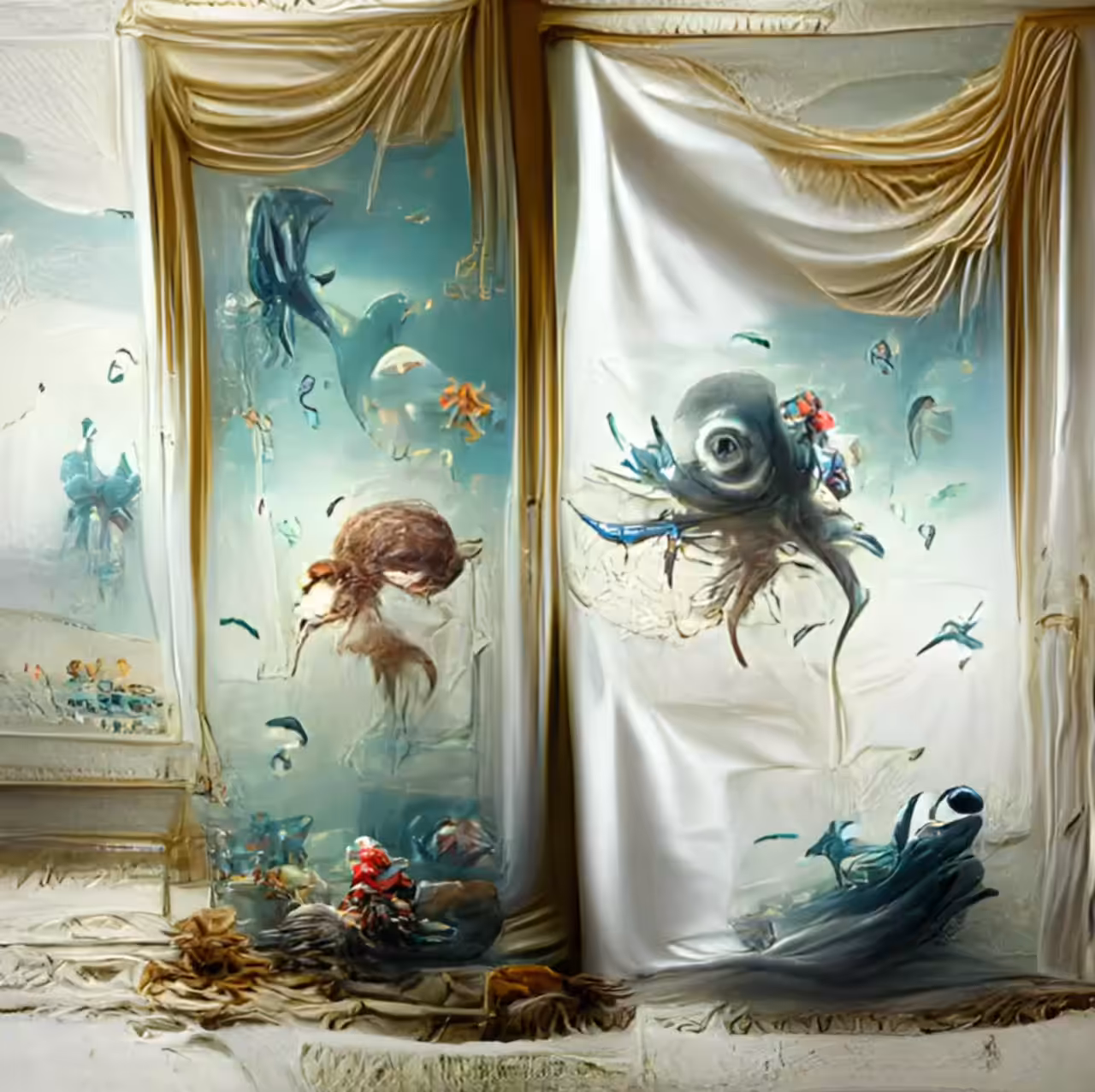 la salle de l'aquarium [iv] - Le cadeau