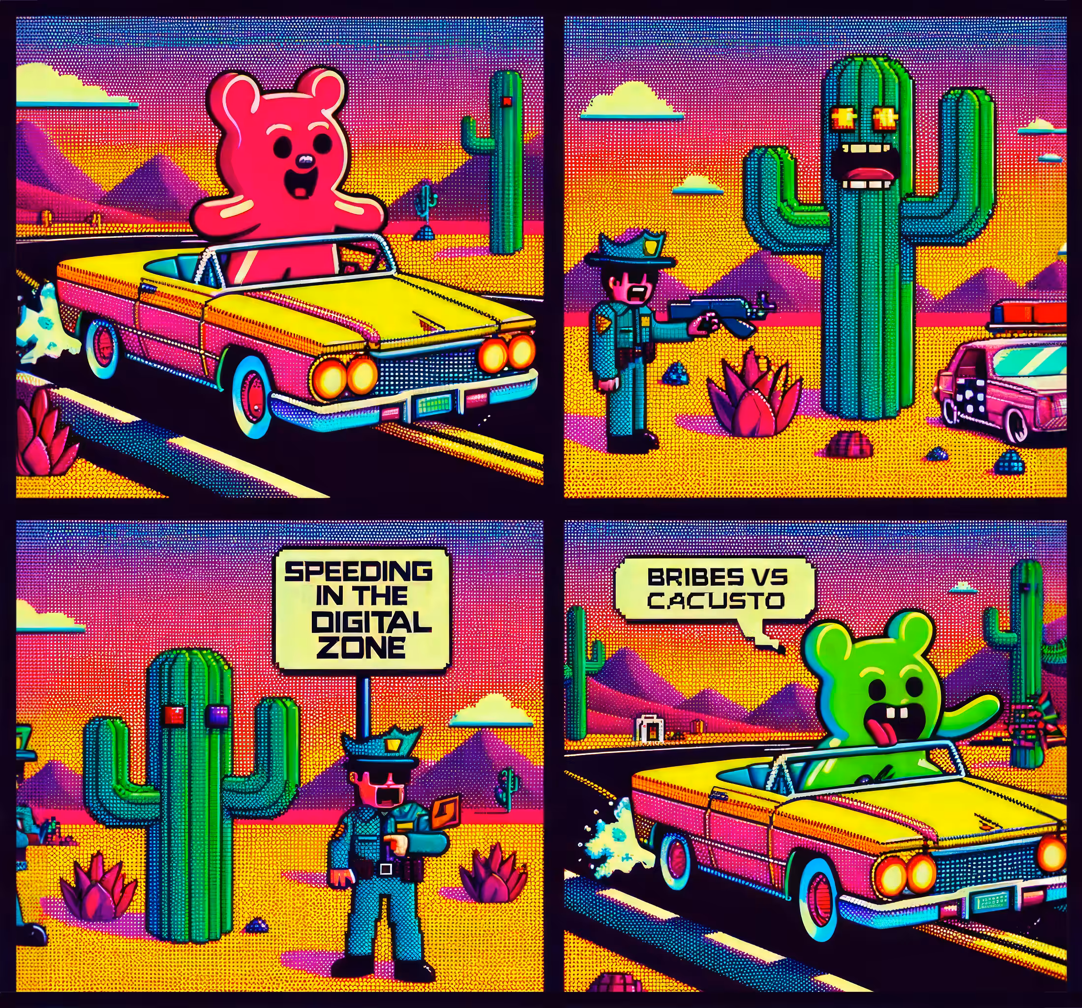 Ai Bear Art from GummyLSD: LSDGB: Comic #6