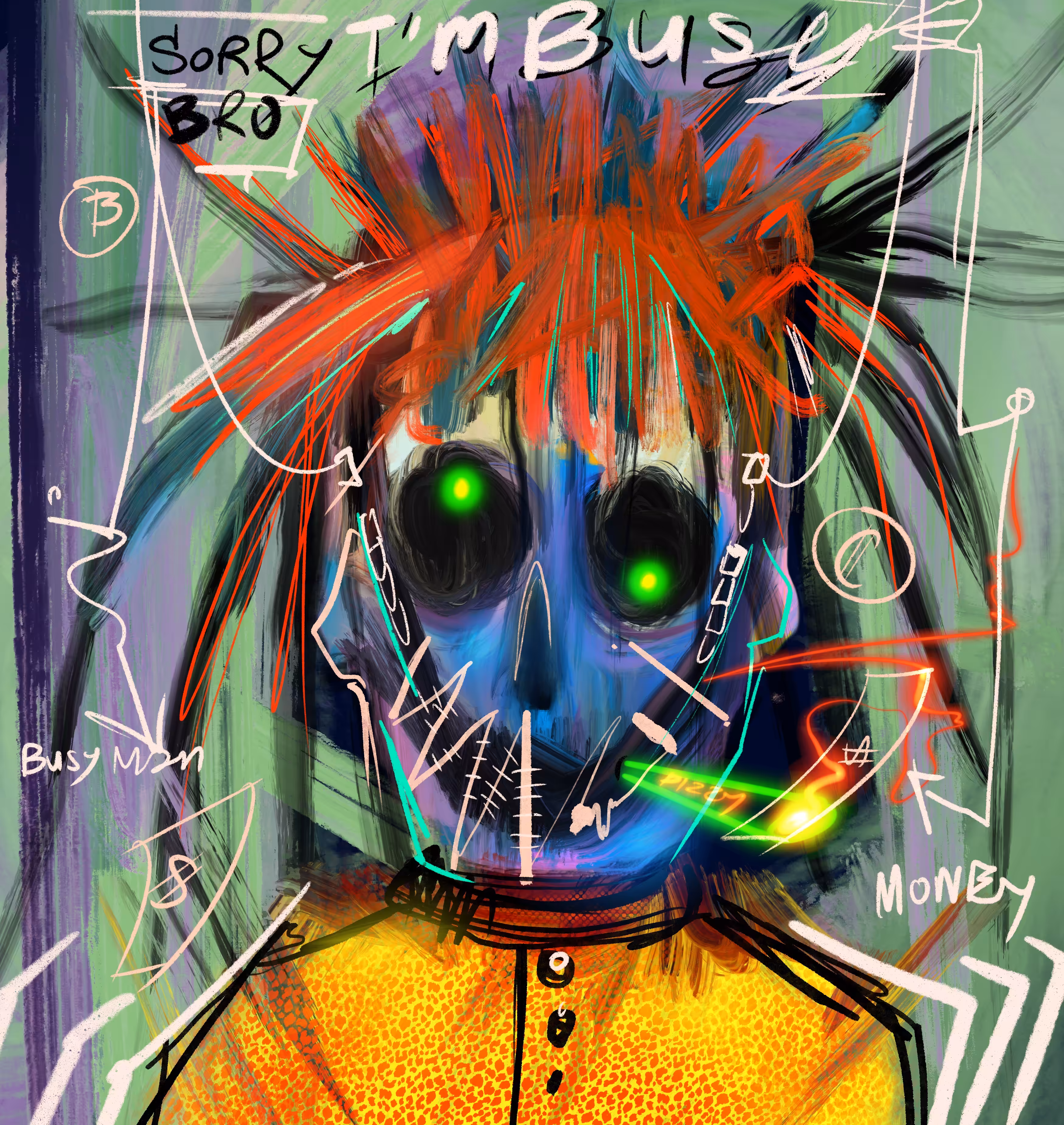 Crazy skull #busy man