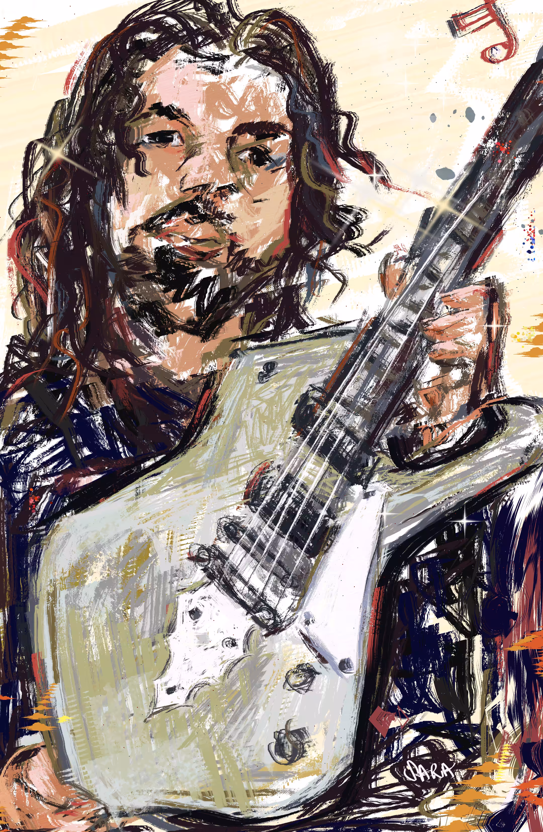 Robert with his music