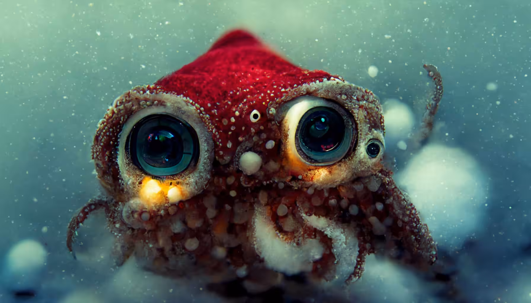 squid With eyes like camera lens