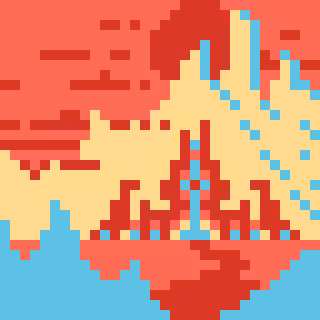 Blitmap: #966 - Pale Tower Warm Vibe
