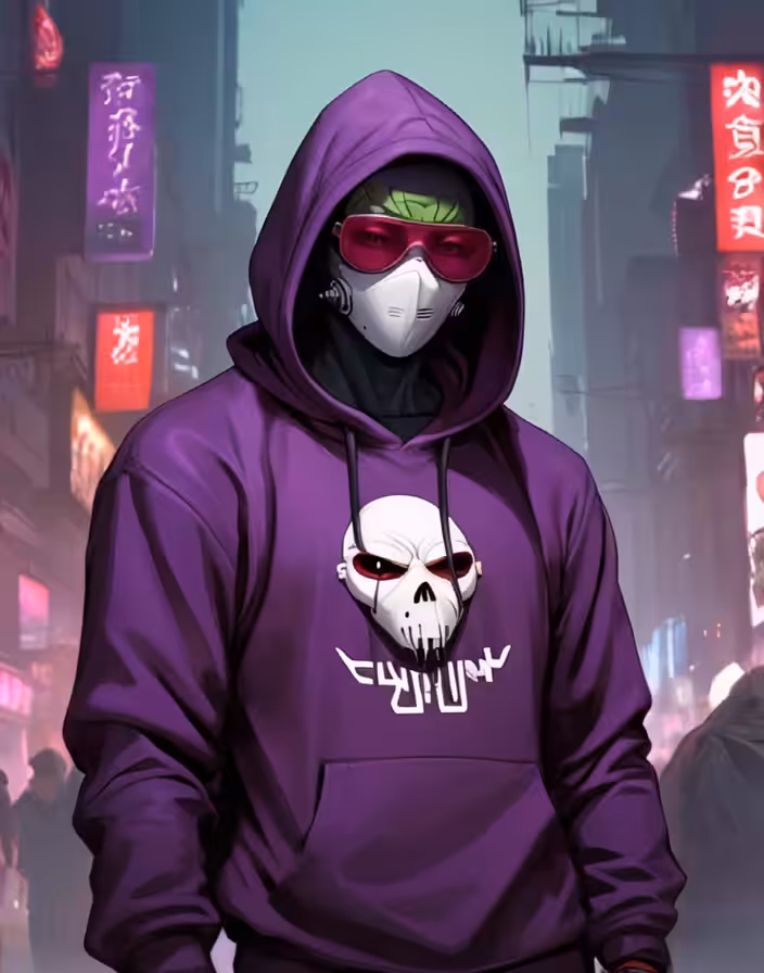 Cozomo with the mask