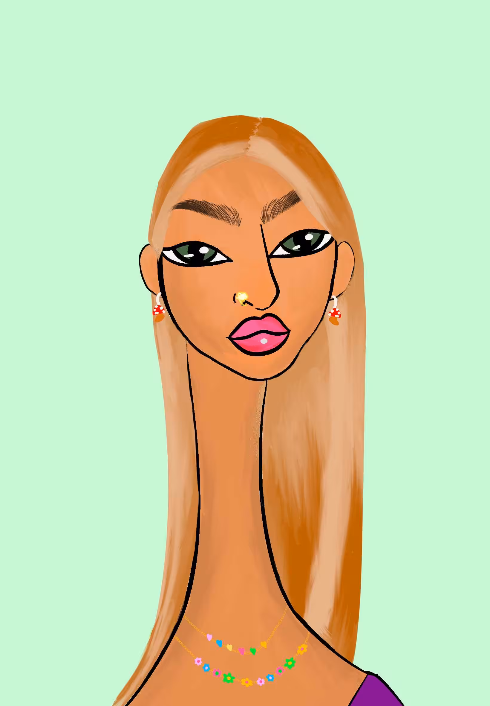 Long Neckie Ladies: Long Neckie Lady #2516