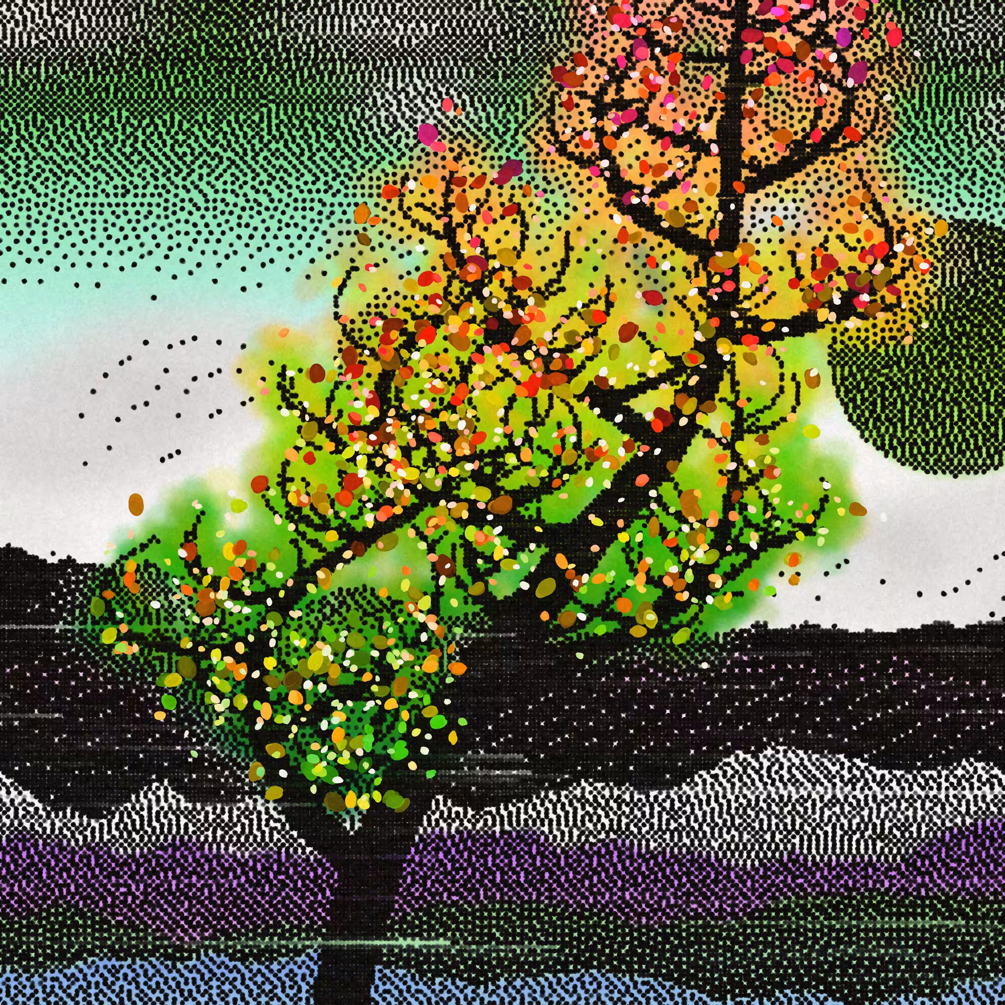 Dithered Branches #162