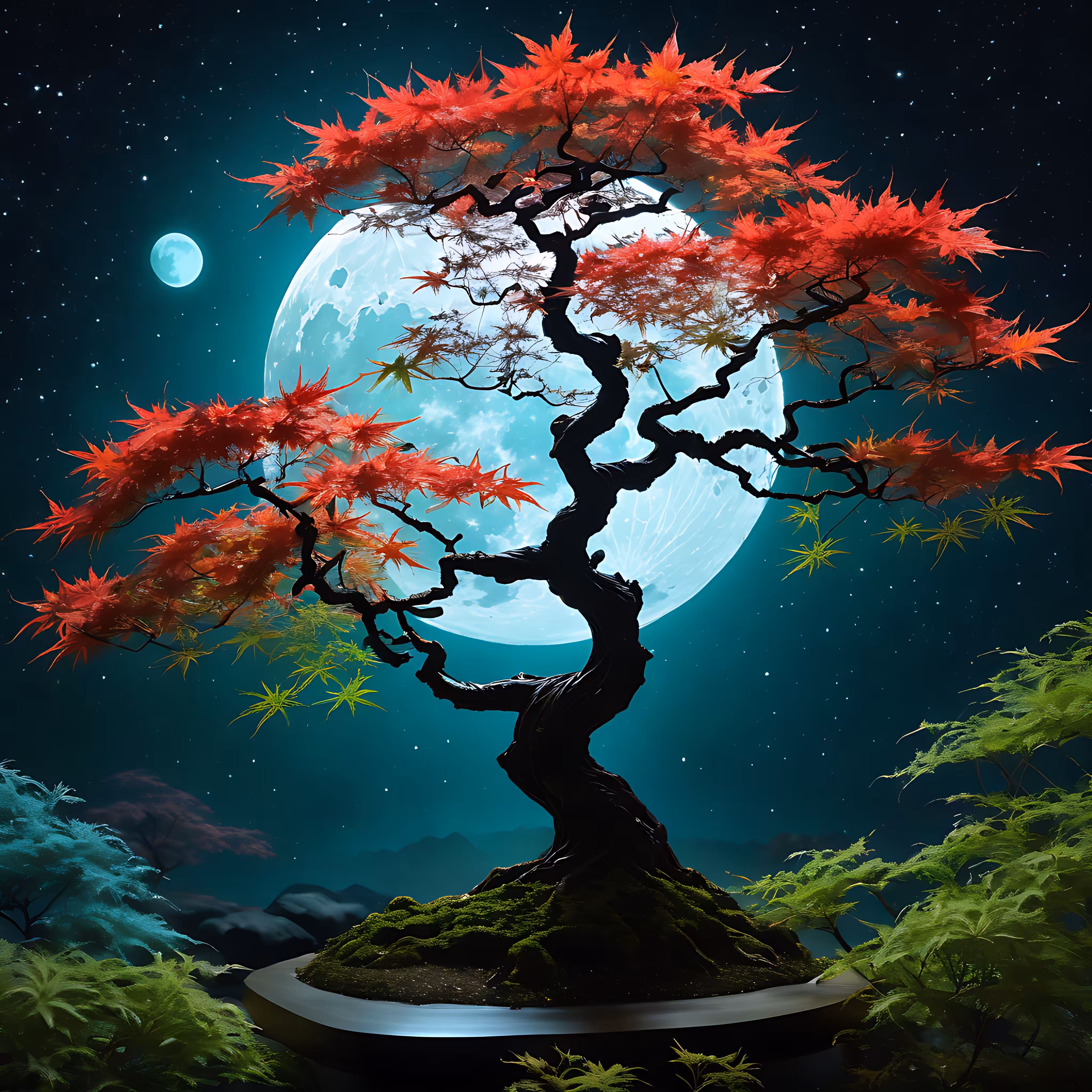 Kuro's World : Moon Bonsai