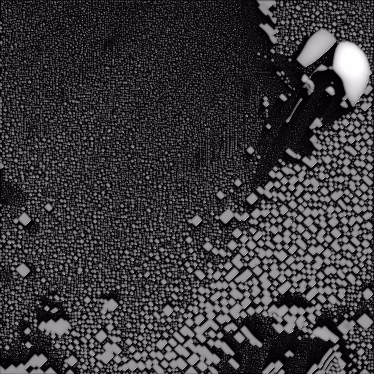 Lyra-8 vs pixelated drops
