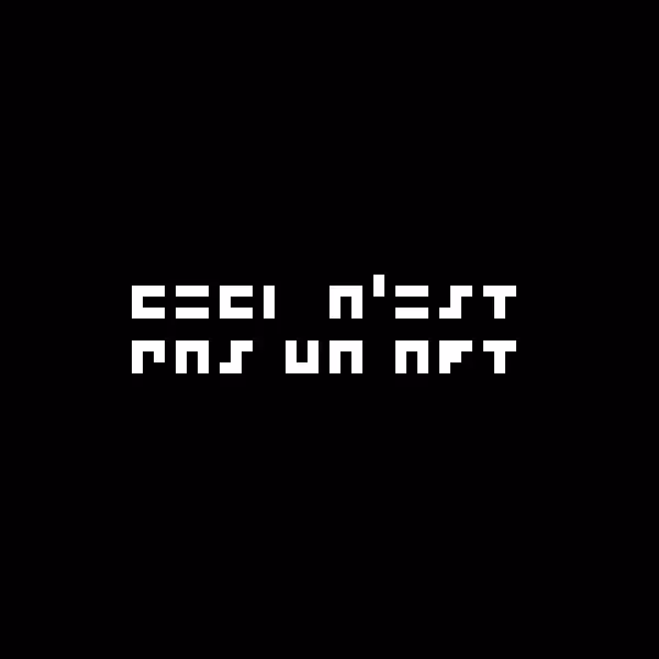 ceci n'est pas un nft