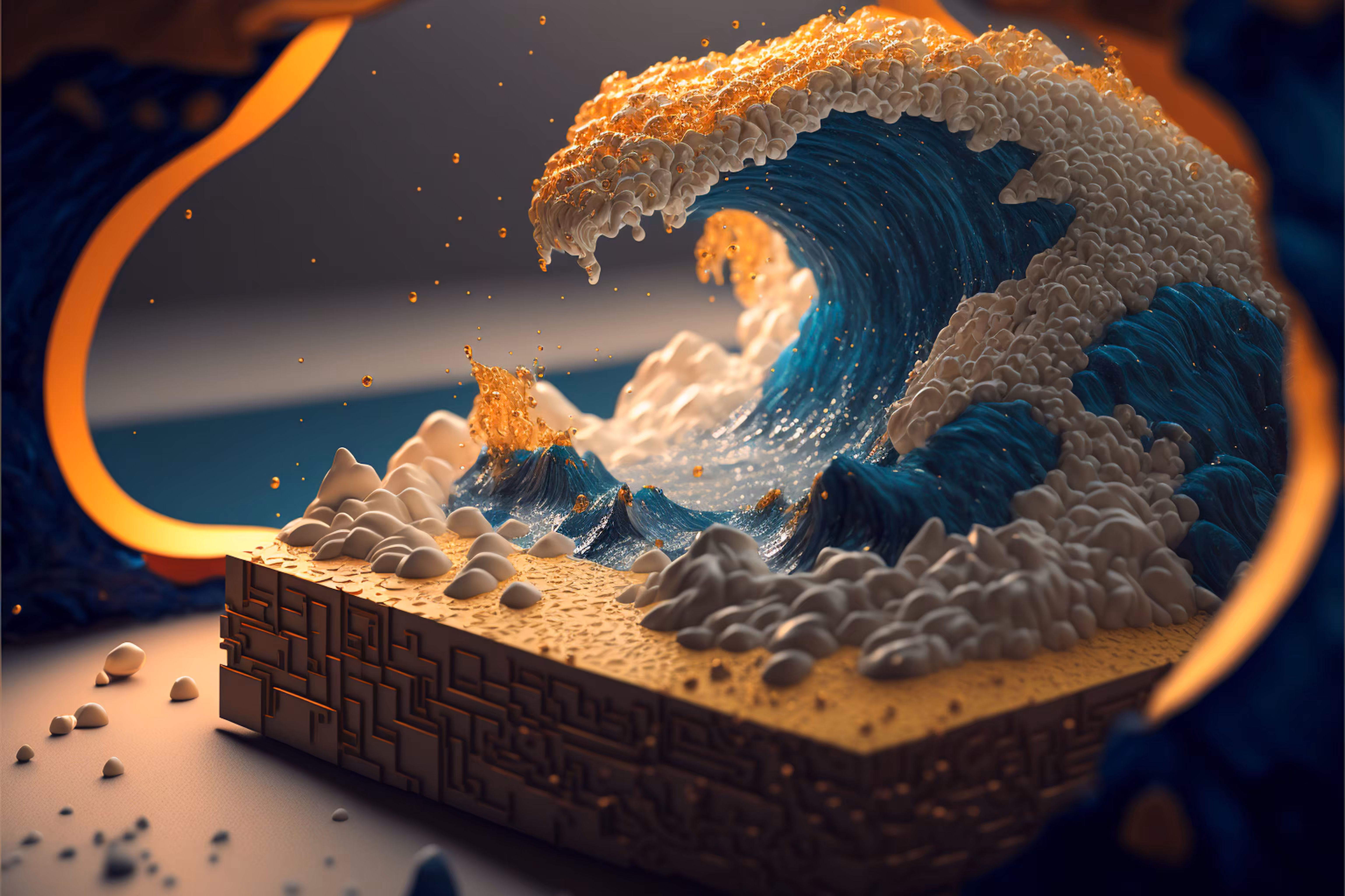 Dioramas - The Great Wave : 38