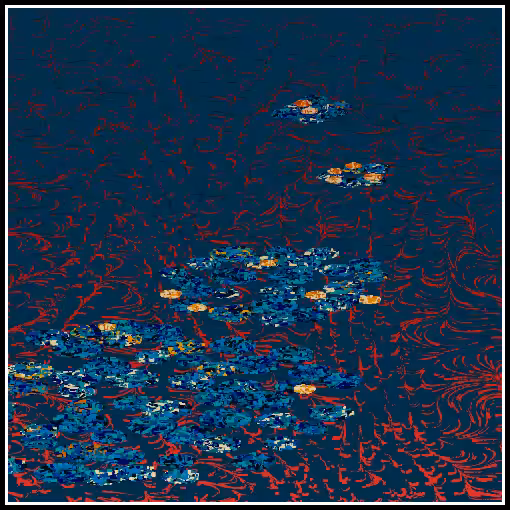 Polluted water lilies #65