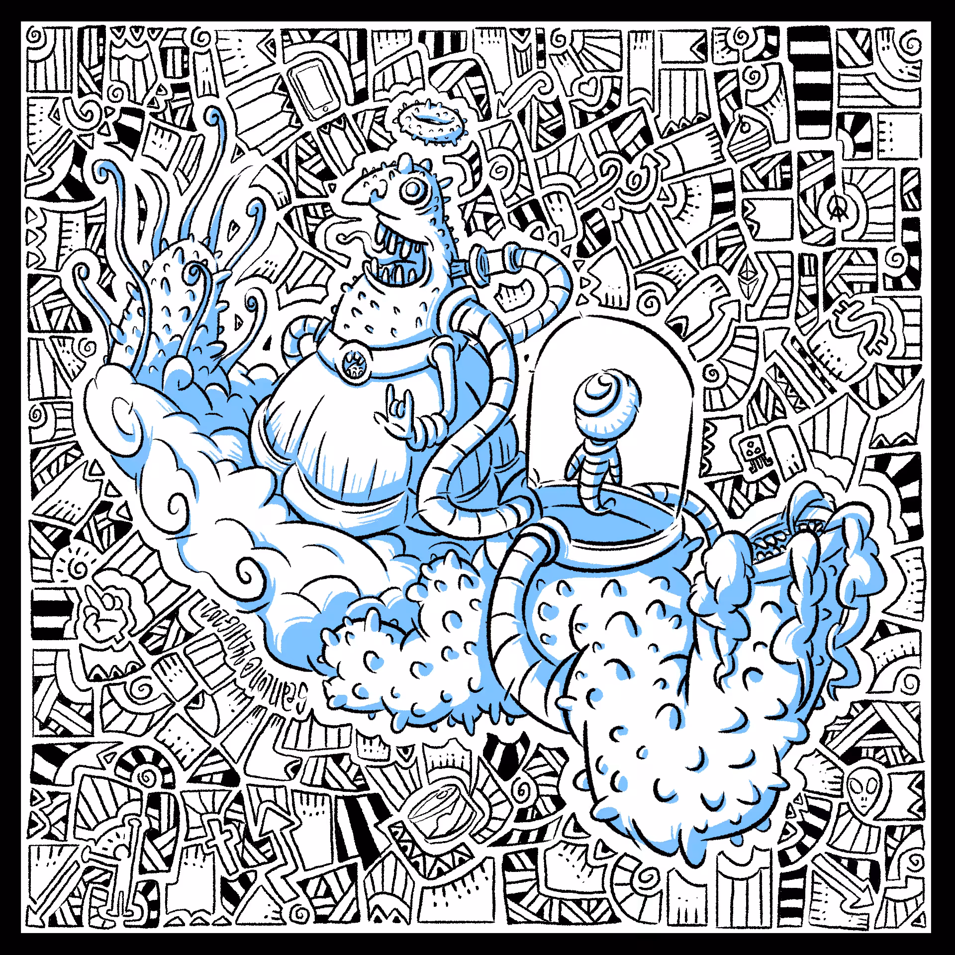 Creature 012 Lineart
