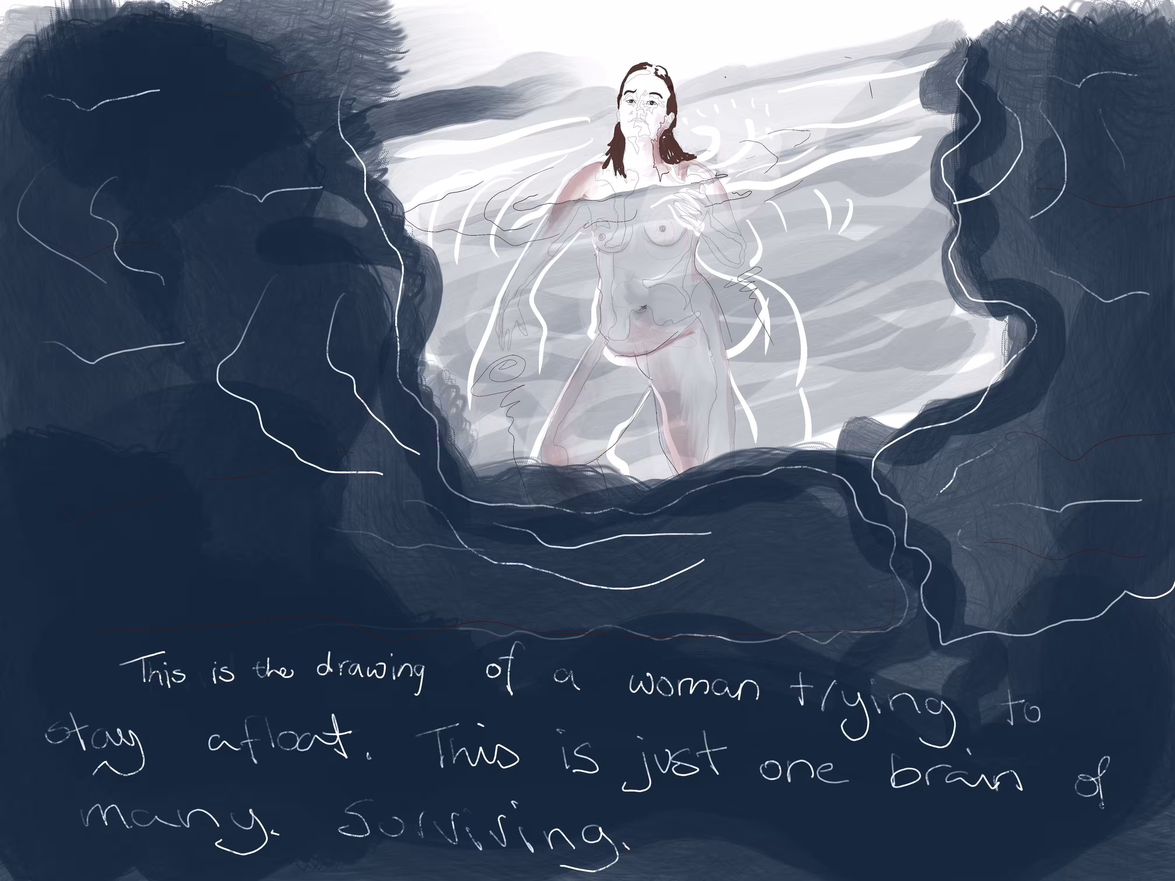 Treading water