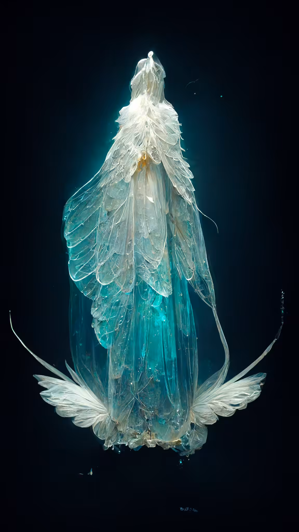 Glass angels sculpture #2