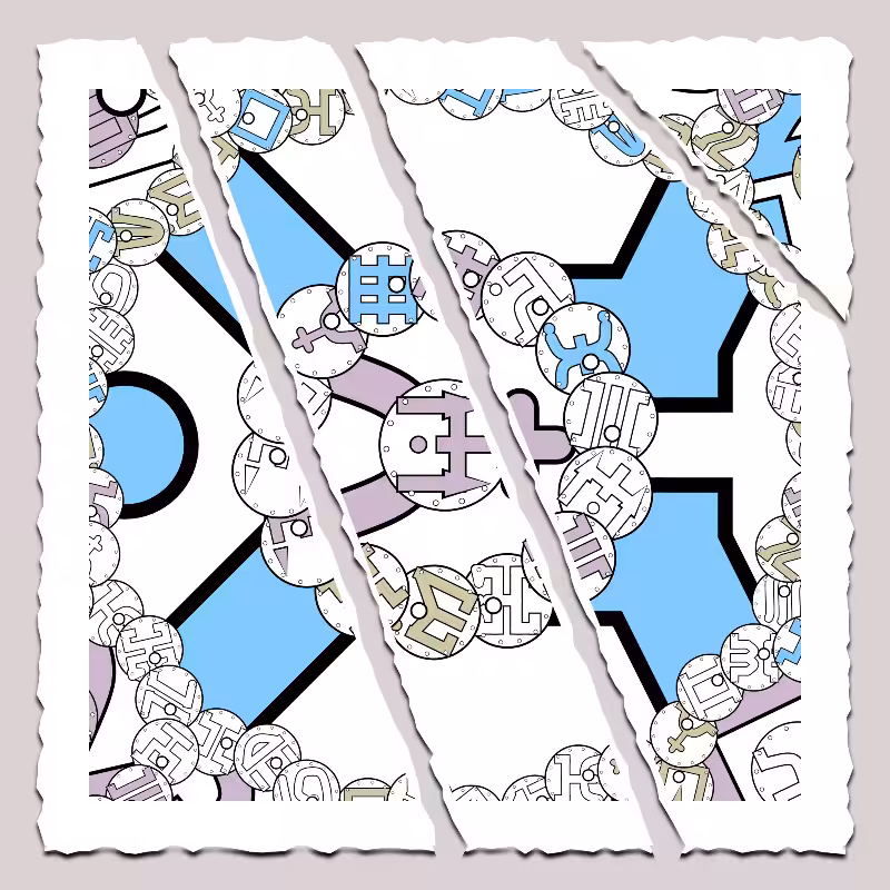 Fractals and fractures -"Alphabetic Signs" #39