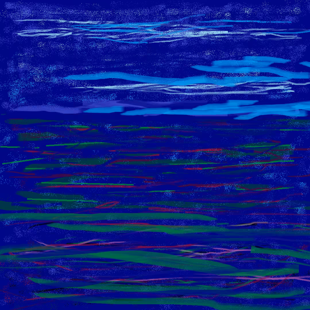 Dark-abstract-expressionist landscape / Paisaje expresionista-abstracto oscuro