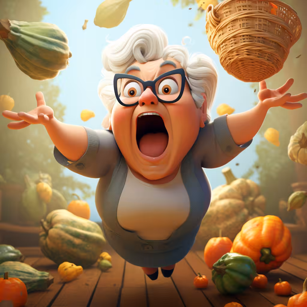 Grandma and the harvest