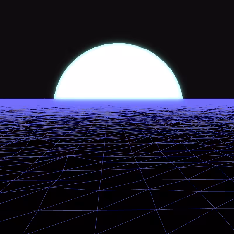 Generative Retrowave Field #138