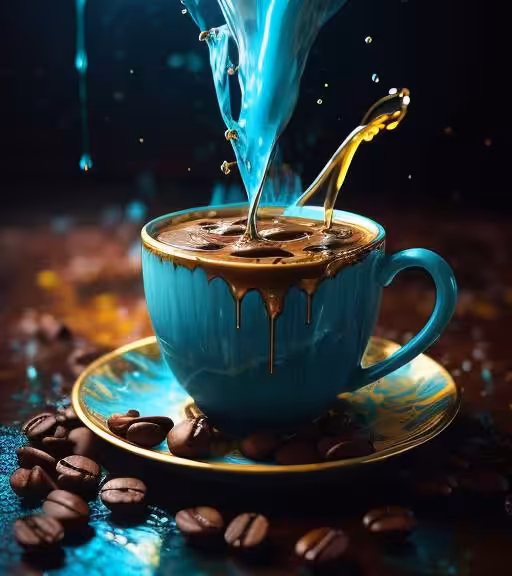 Enjoy painting and a cup of coffee 01
