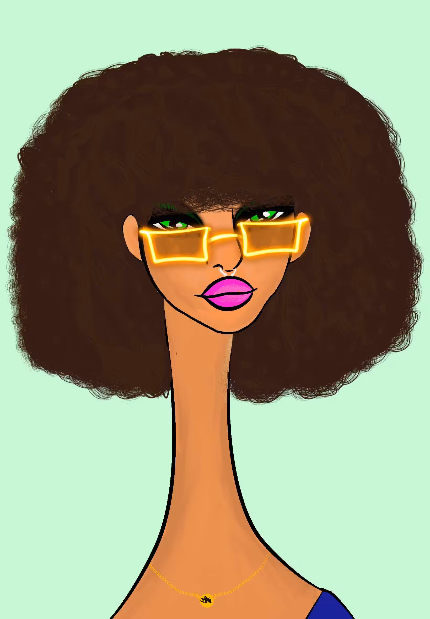 Long Neckie Ladies: Long Neckie Lady #3168