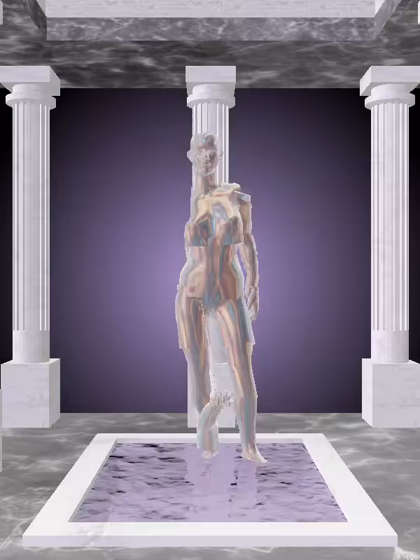 HeavenComputer: The Loser Holographic Glow Woman #6031