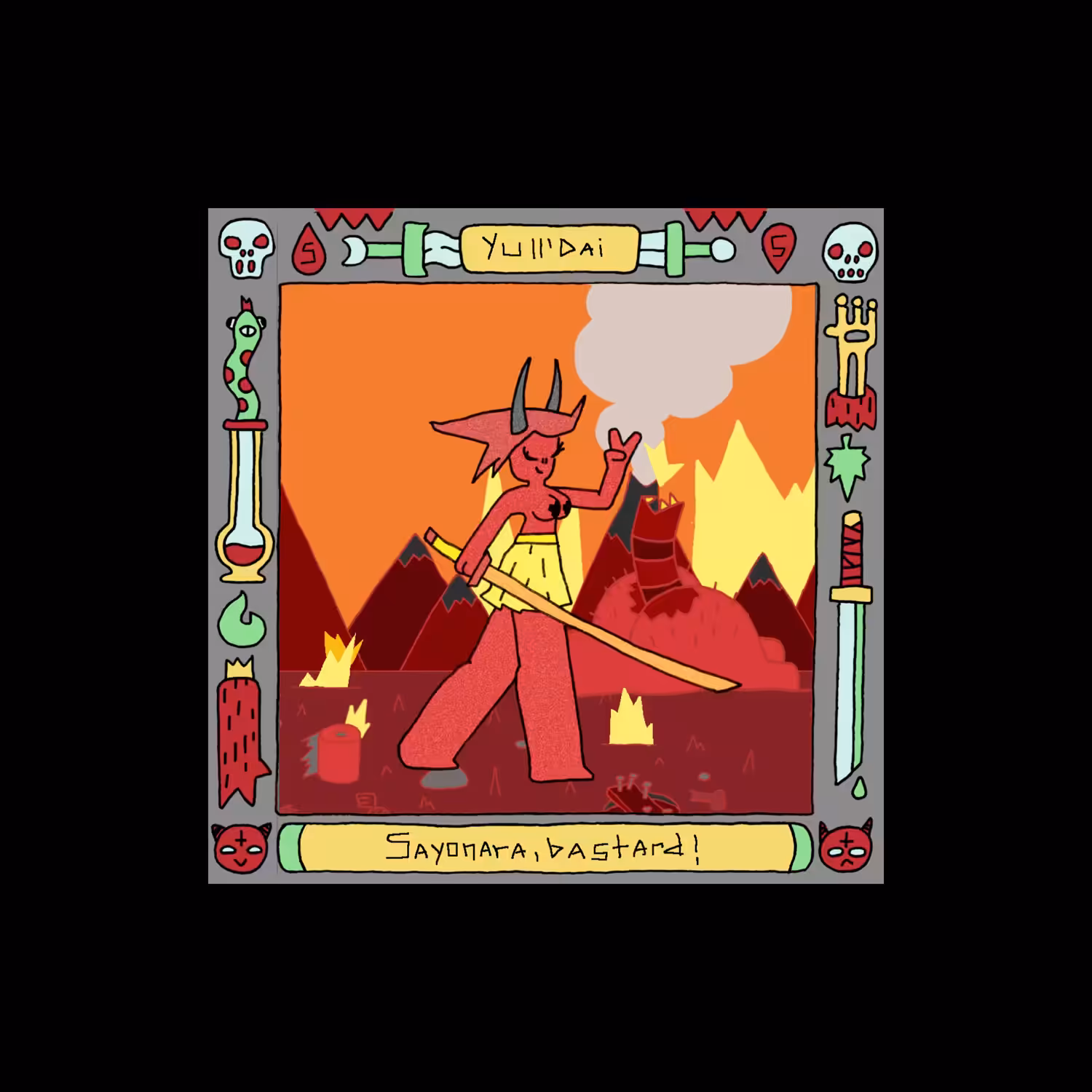 "Demonz" by Ramenyanen (me). Card 5. Yull'Dai.