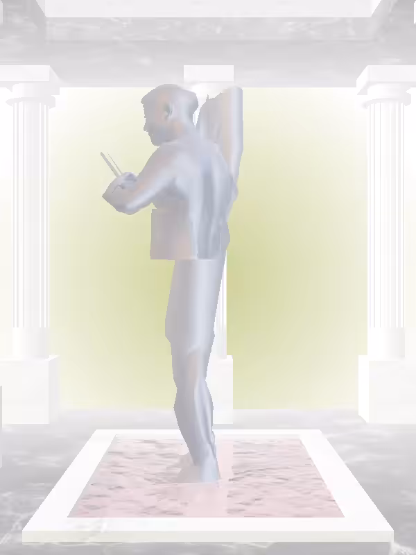 HeavenComputer: The Robotic Stealth Dark Blue Man #560
