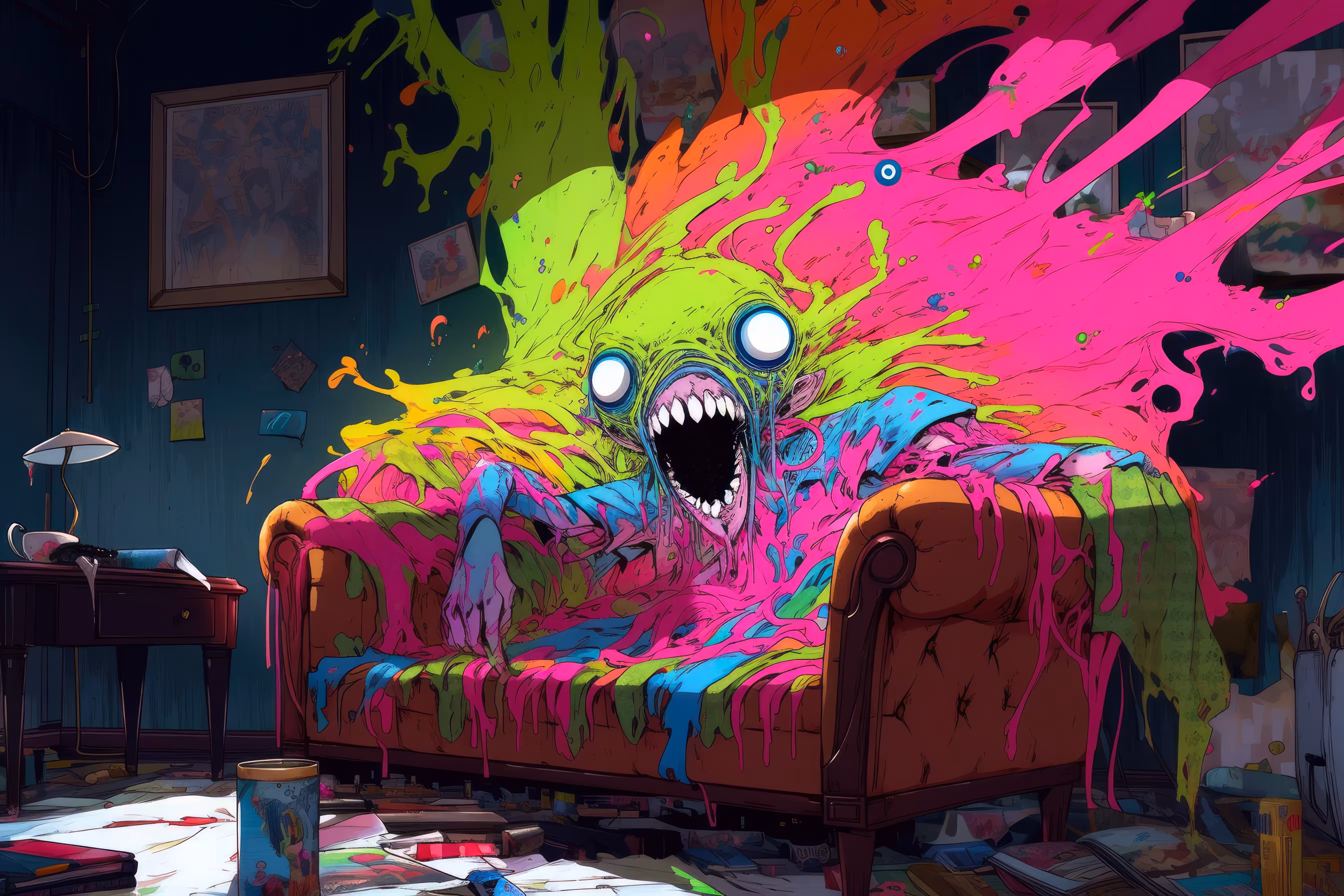 Stay out, I'm doing art stuff
