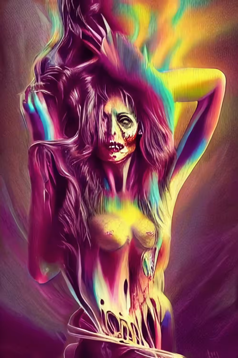 Water-colour splash banshee