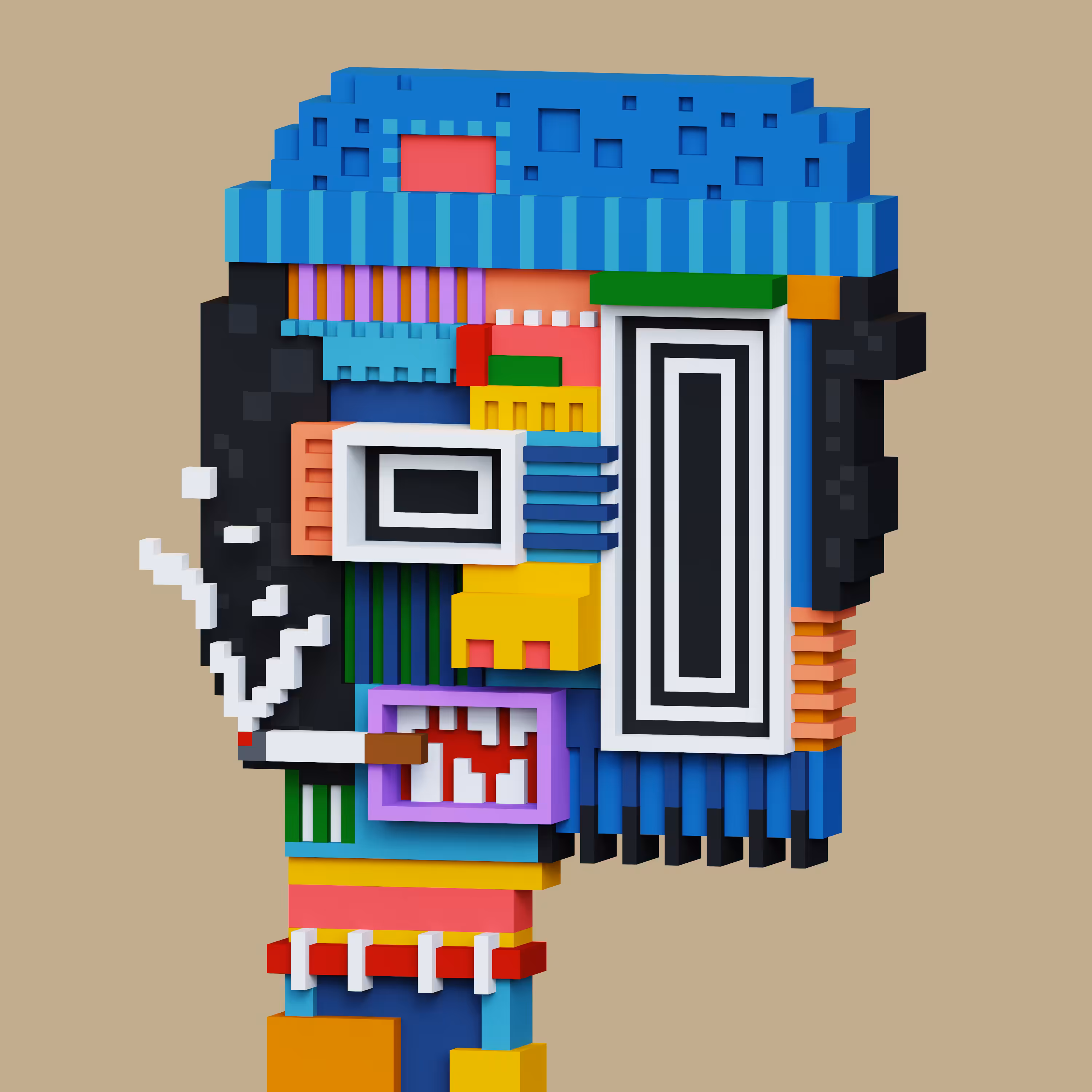 Pop Cubism Voxel 11