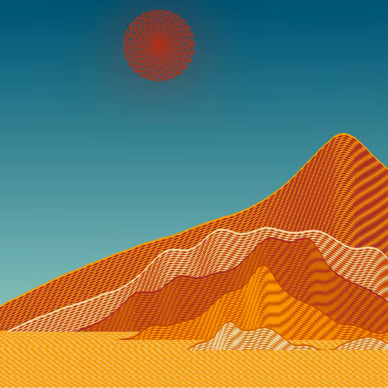 Painted Mountain Sunset #118