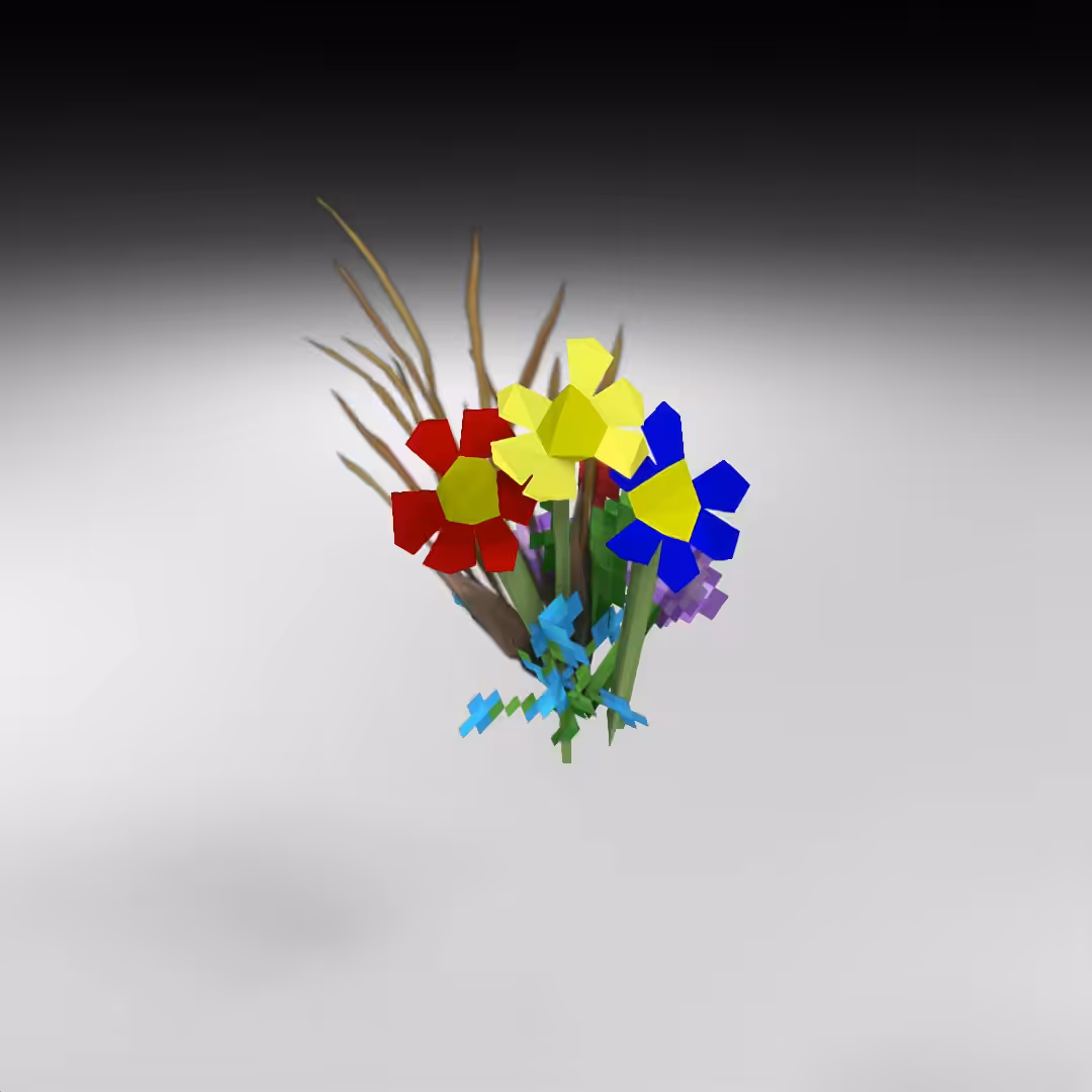 Hand-hacked Bouquet 153